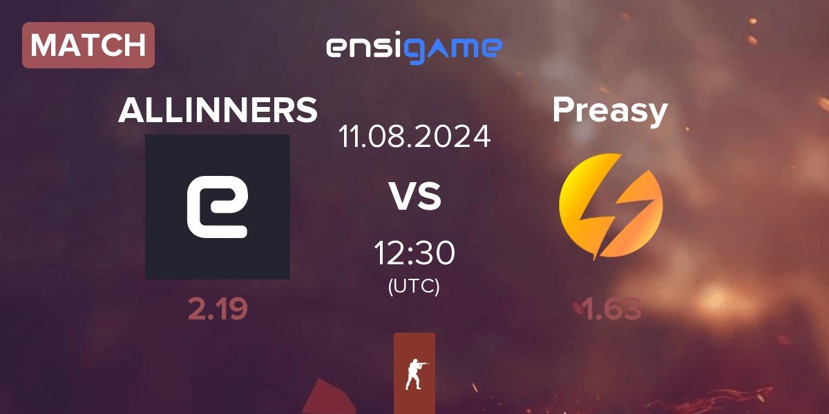 Match ALLINNERS vs Preasy Esport Preasy | 11.08