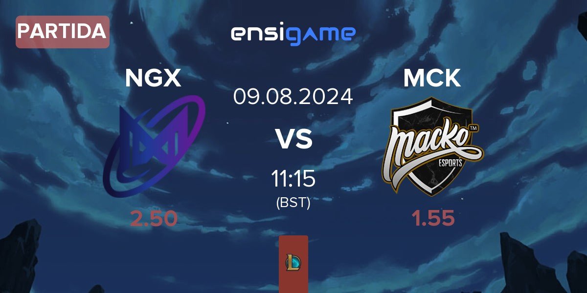 Partida Nigma Galaxy NGX vs Macko Esports MCK | 09.08