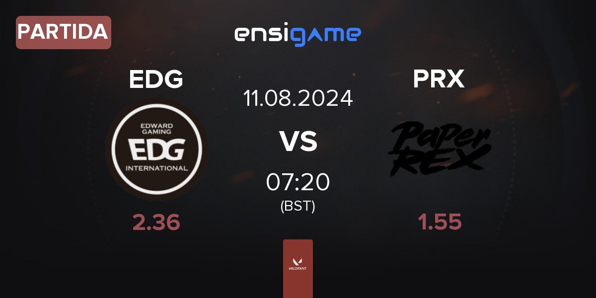 Partida Edward Gaming EDG vs Paper Rex PRX | 11.08