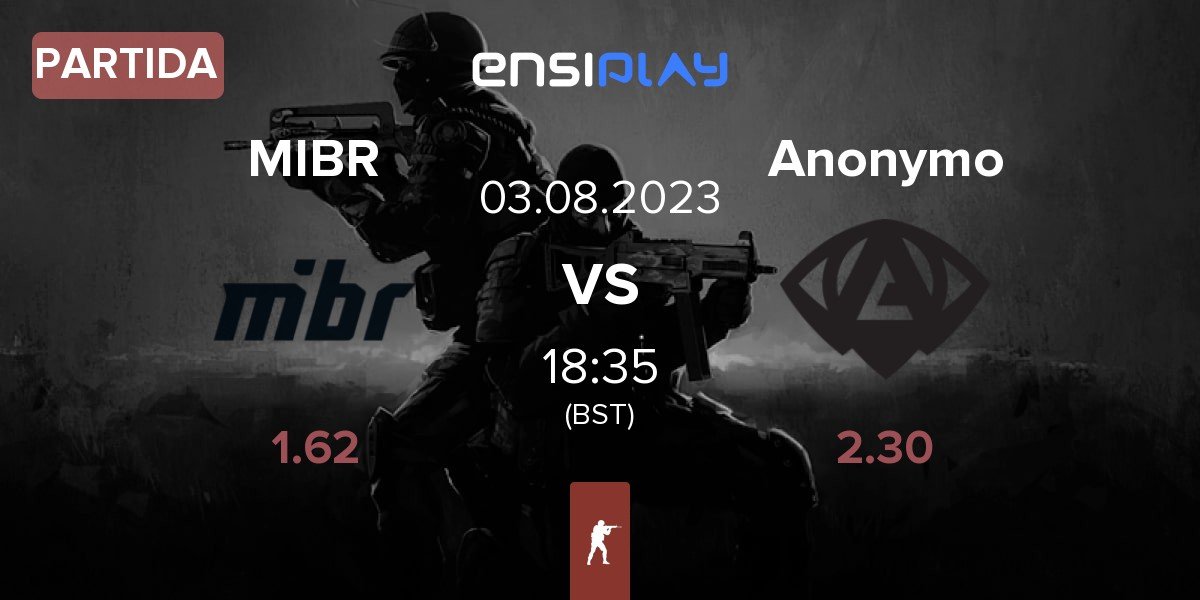 Partida Made in Brazil MIBR vs Anonymo Esports Anonymo | 03.08