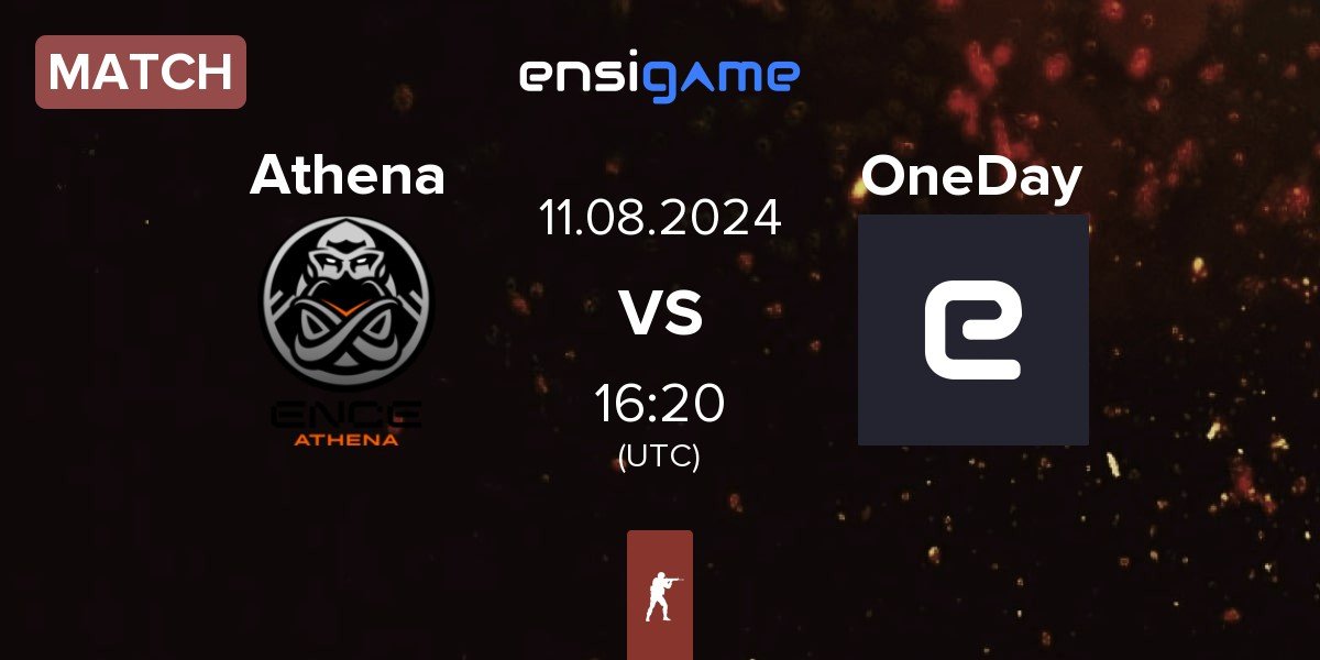 Match ENCE Athena Athena vs OneDay fe OneDay | 11.08