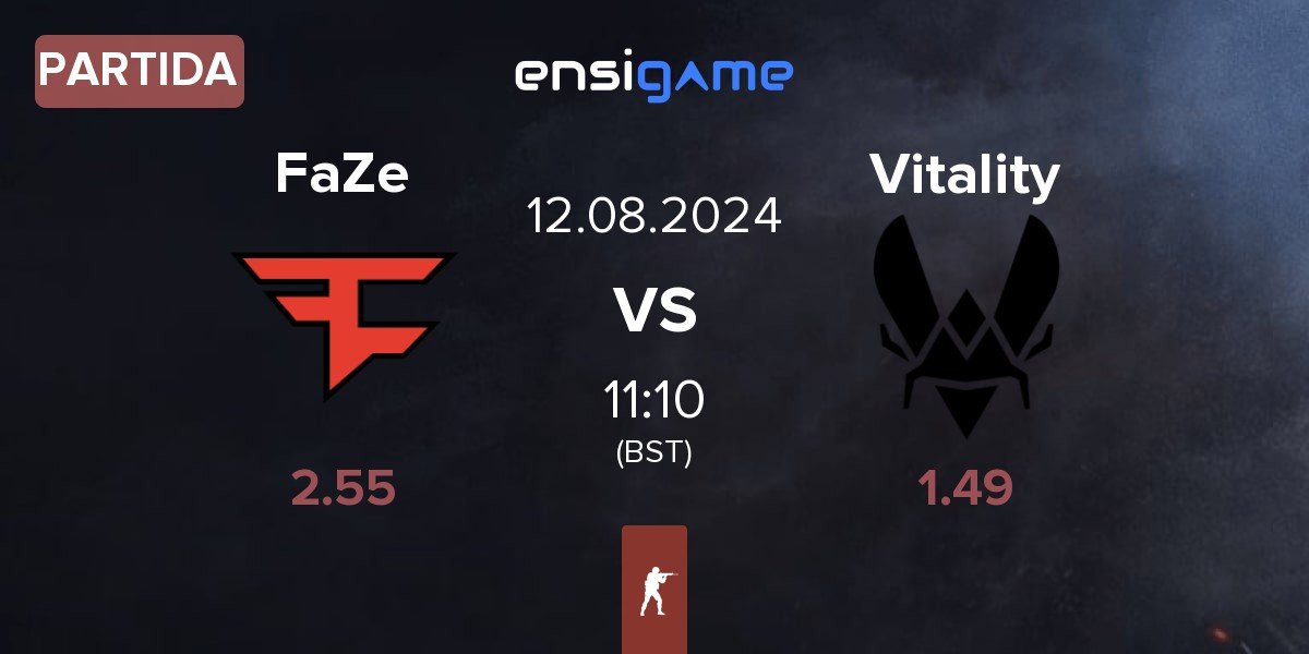 Partida FaZe Clan FaZe vs Team Vitality Vitality | 12.08