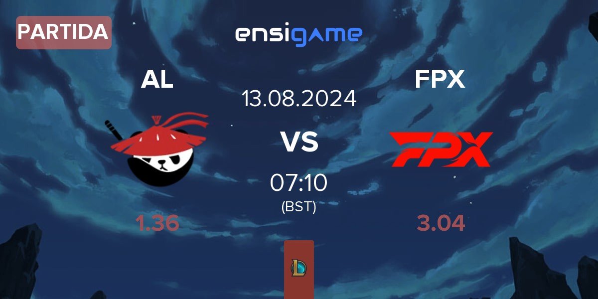 Partida Anyone's Legend AL vs FunPlus Phoenix FPX | 13.08