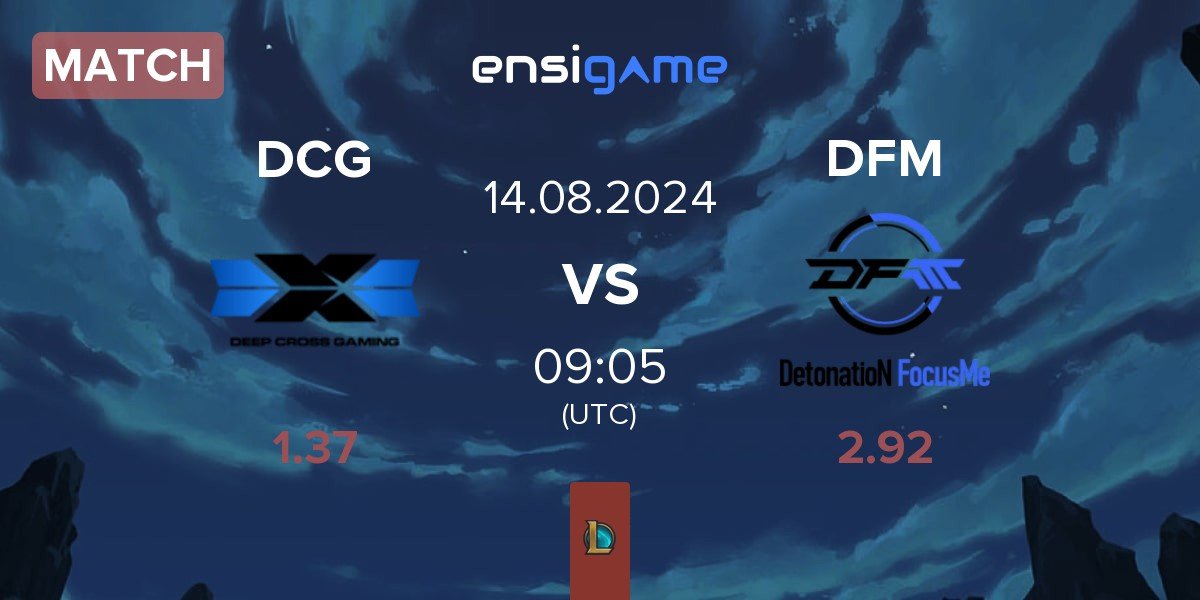 Match Deep Cross Gaming DCG vs DetonatioN FocusMe DFM | 14.08