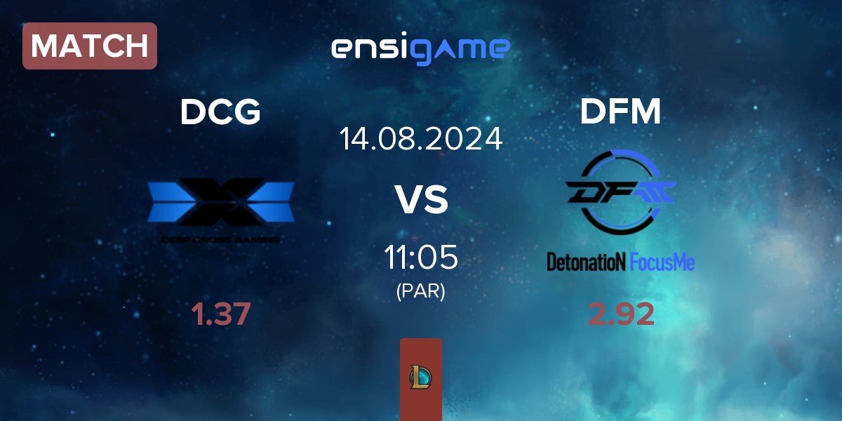 Match Deep Cross Gaming DCG vs DetonatioN FocusMe DFM | 14.08