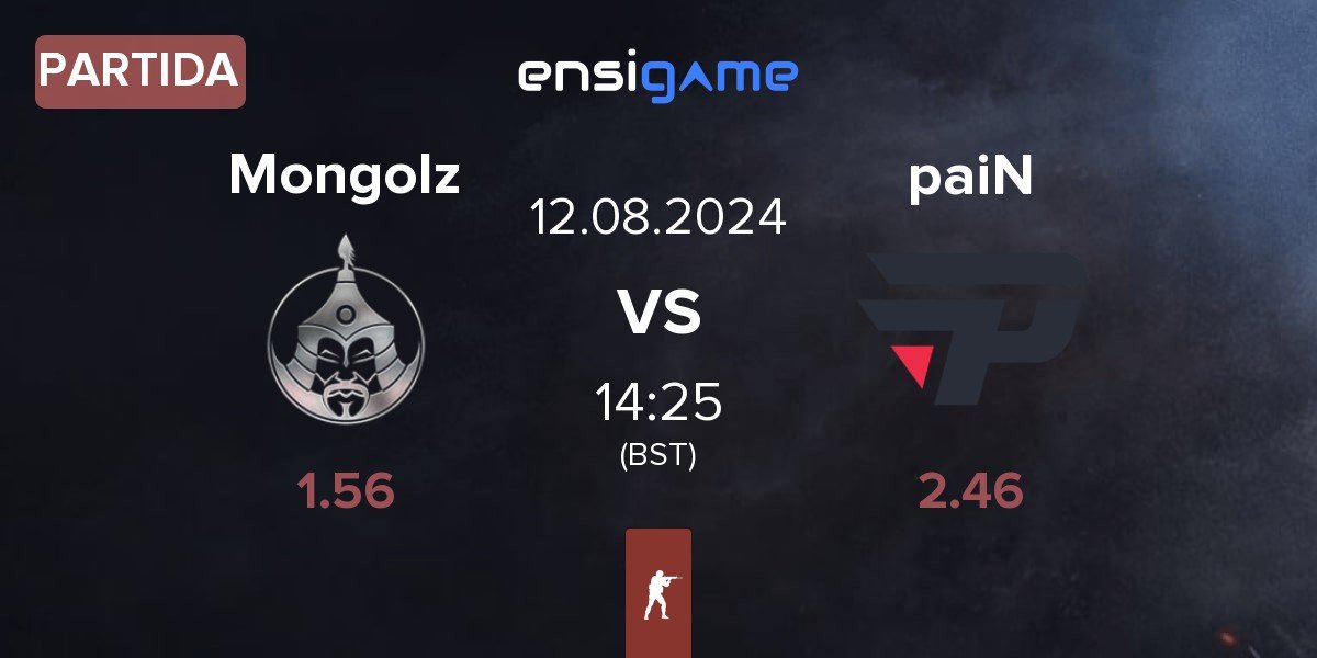 Partida The Mongolz Mongolz vs paiN Gaming paiN | 12.08