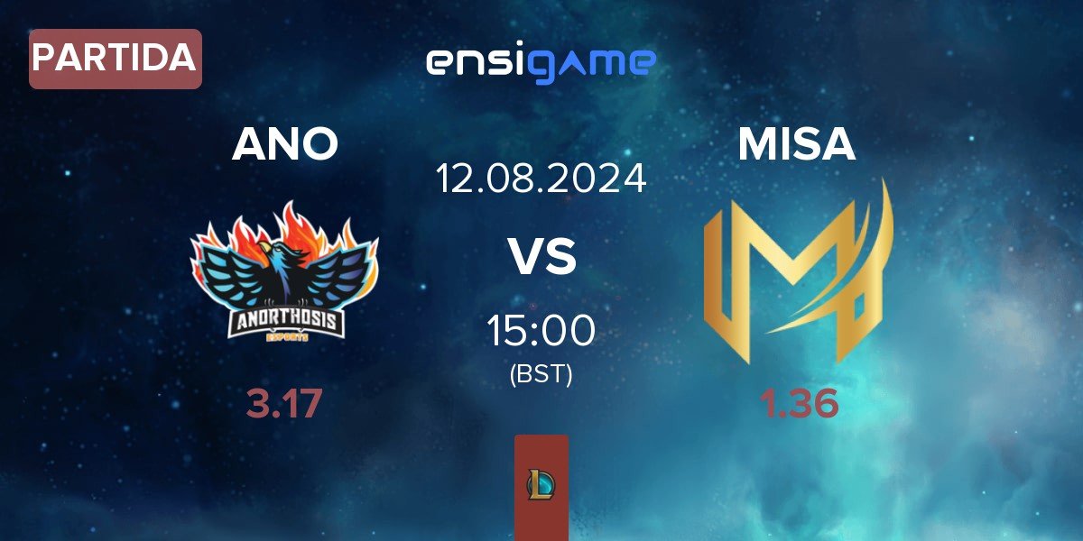 Partida Anorthosis Famagusta Esports ANO vs Misa Esports MISA | 12.08