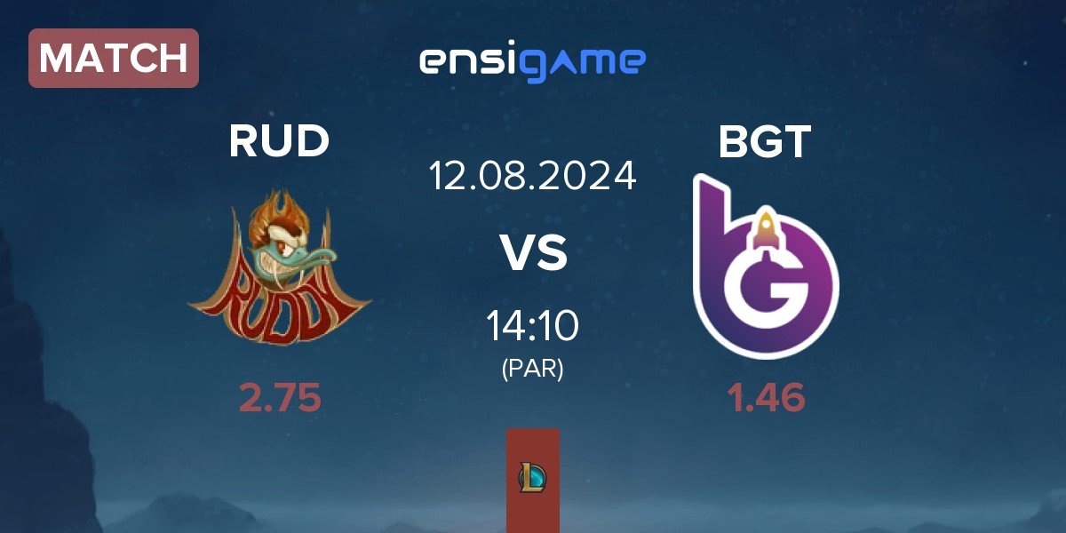 Match Ruddy Esports RUD vs BoostGate Esports BGT | 12.08