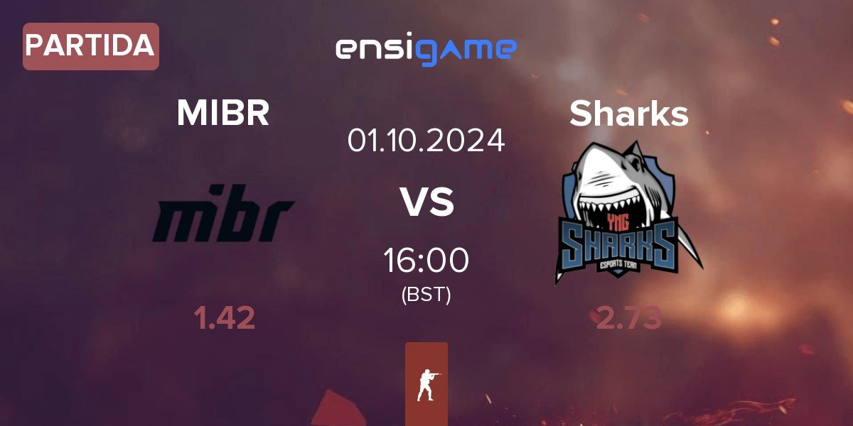 Partida Made in Brazil MIBR vs Sharks Esports Sharks | 01.10