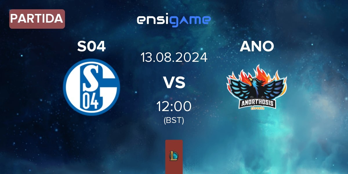 Partida FC Schalke 04 Esports S04 vs Anorthosis Famagusta Esports ANO | 13.08