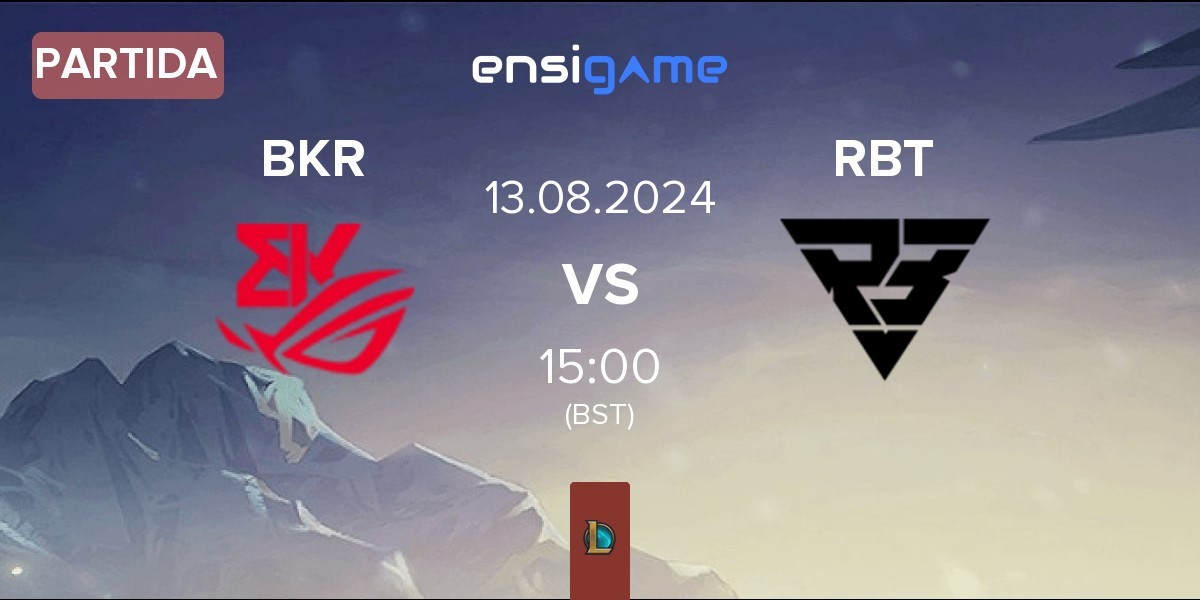 Partida BK ROG Esports BKR vs Ramboot Club RBT | 13.08