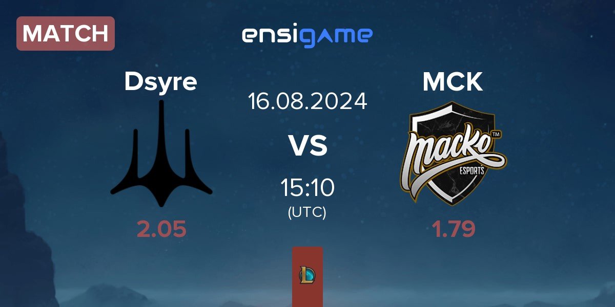 Match Dsyre Esports Dsyre vs Macko Esports MCK | 16.08