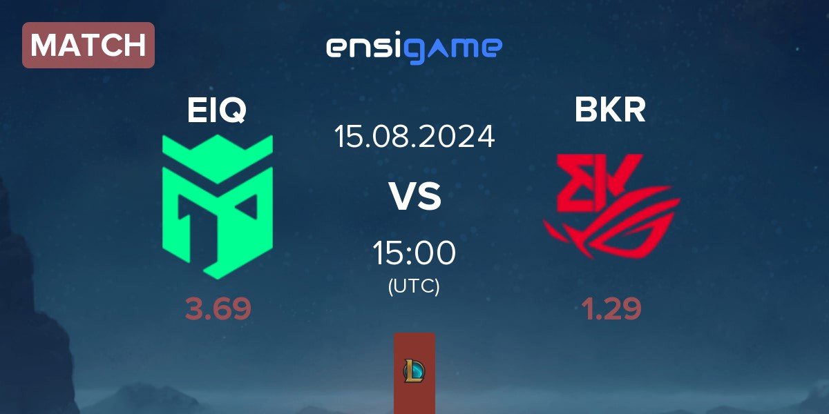 Match Entropiq EIQ vs BK ROG Esports BKR | 15.08