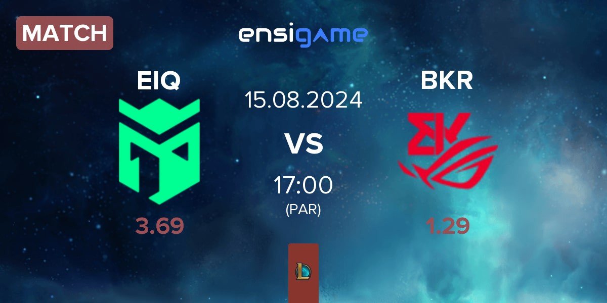 Match Entropiq EIQ vs BK ROG Esports BKR | 15.08