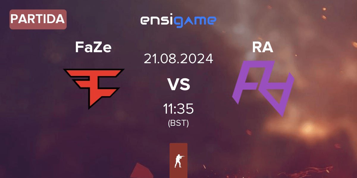 Partida FaZe Clan FaZe vs Rare Atom RA | 21.08