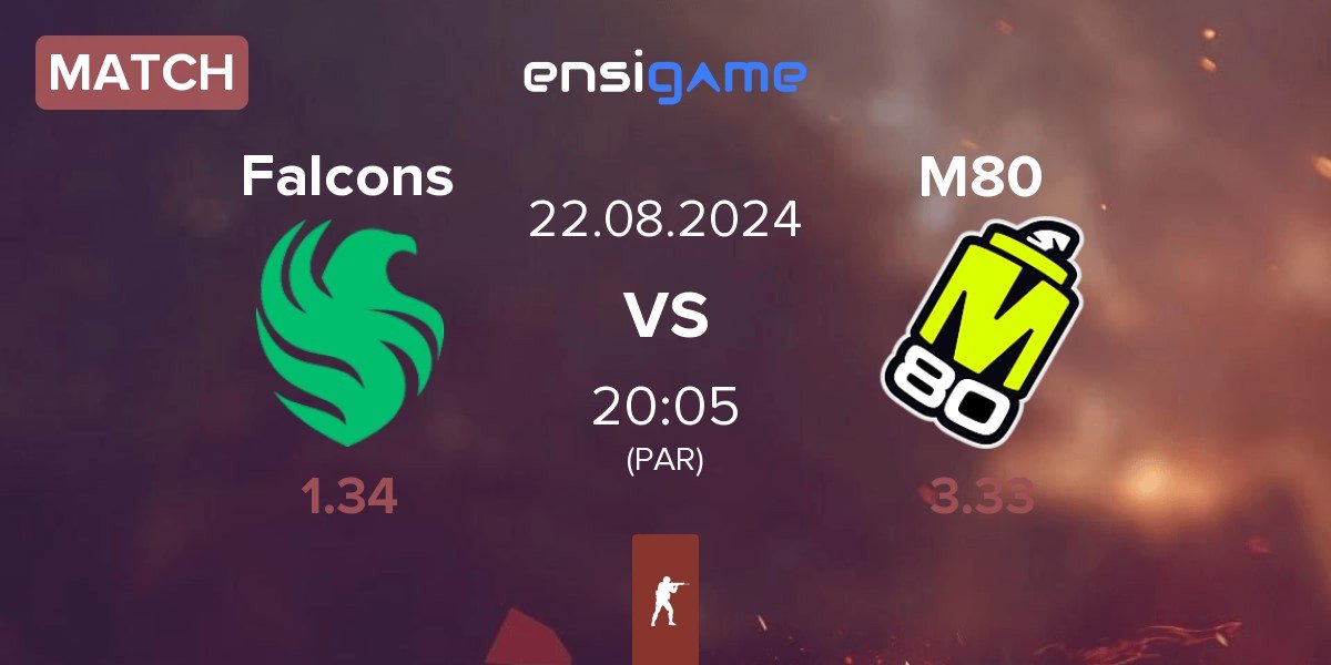 Match Team Falcons Falcons vs M80 | 22.08