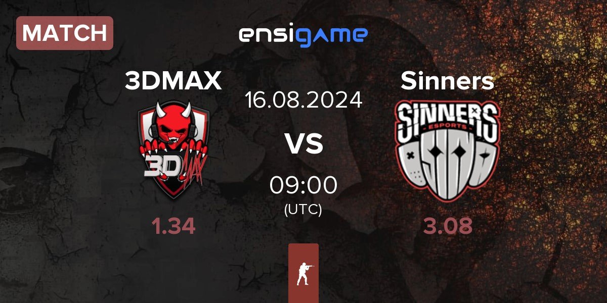 Match 3DMAX vs Sinners Esports Sinners | 16.08