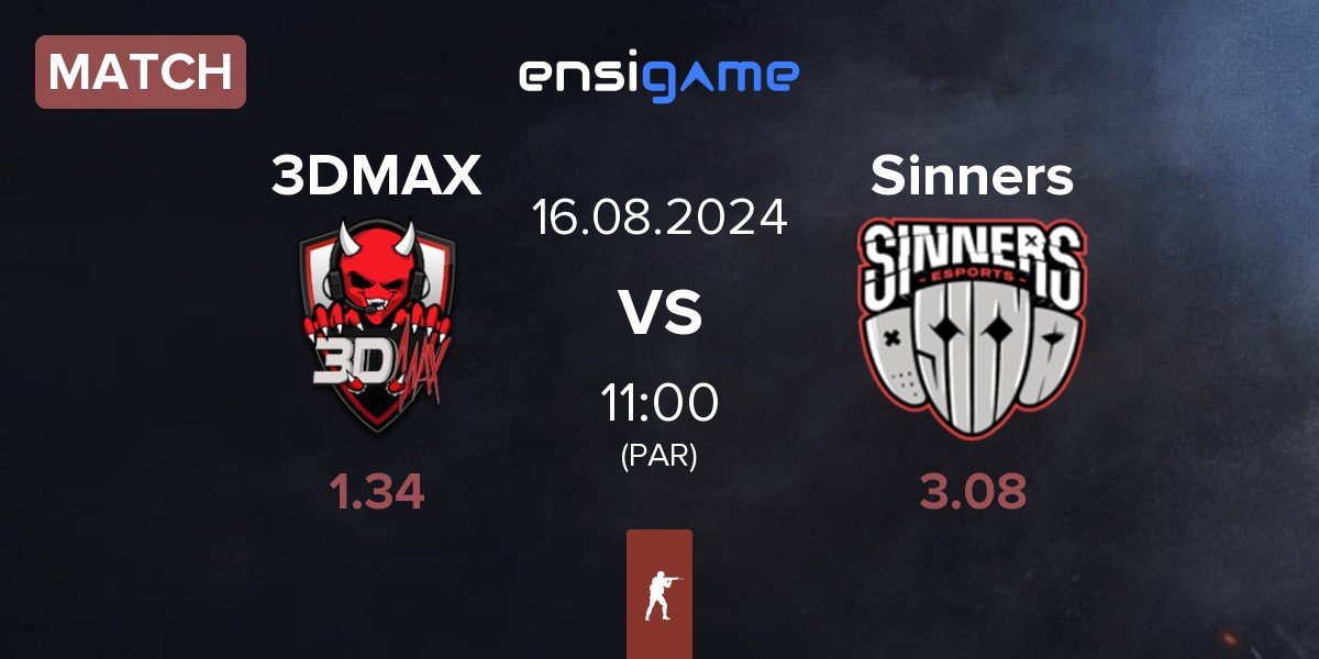 Match 3DMAX vs Sinners Esports Sinners | 16.08