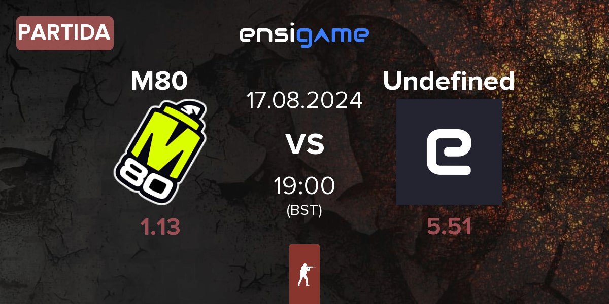 Partida M80 vs Undefined | 17.08