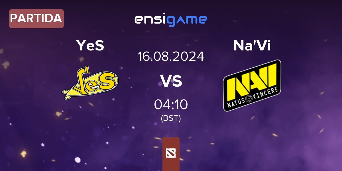 Partida Yellow Submarine YeS vs Natus Vincere Na'Vi | 16.08