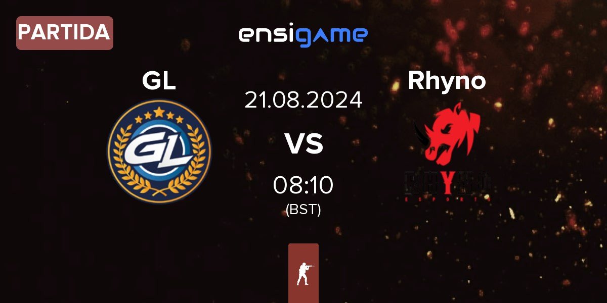 Partida GamerLegion GL vs Rhyno Esports Rhyno | 21.08