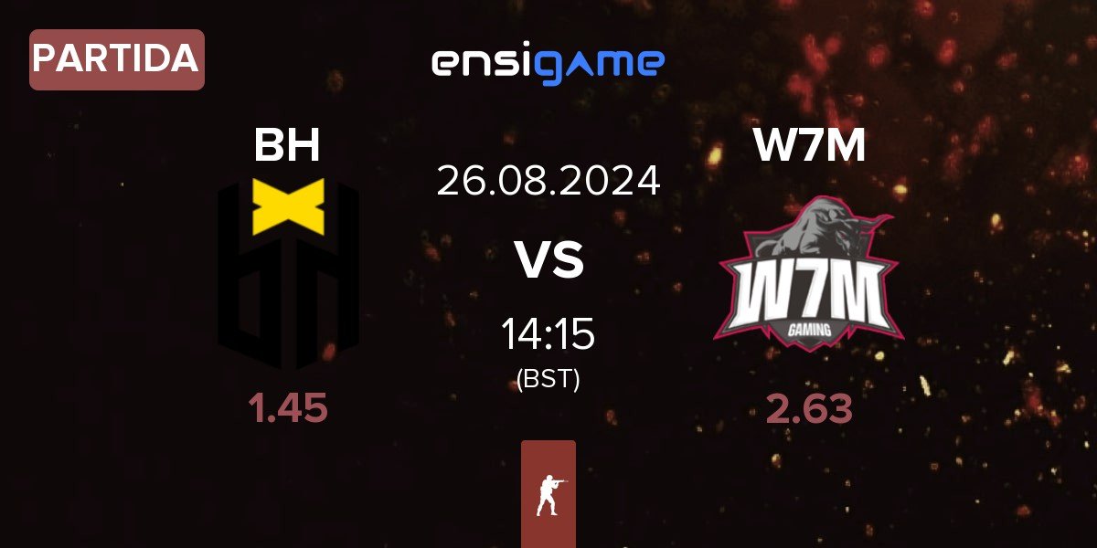 Partida Bounty Hunters BH vs W7M Esports W7M | 26.08