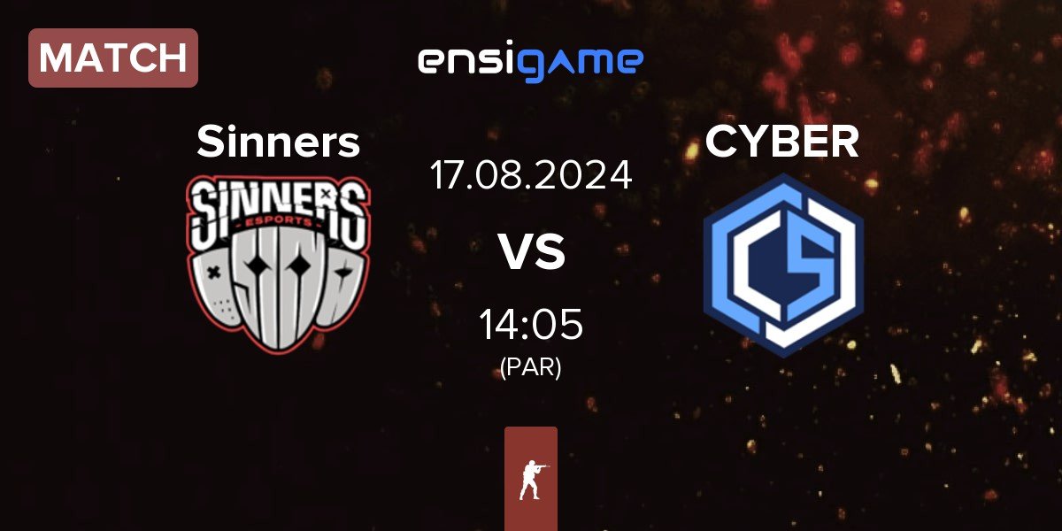 Match Sinners Esports Sinners vs CYBERSHOKE Esports CS | 17.08