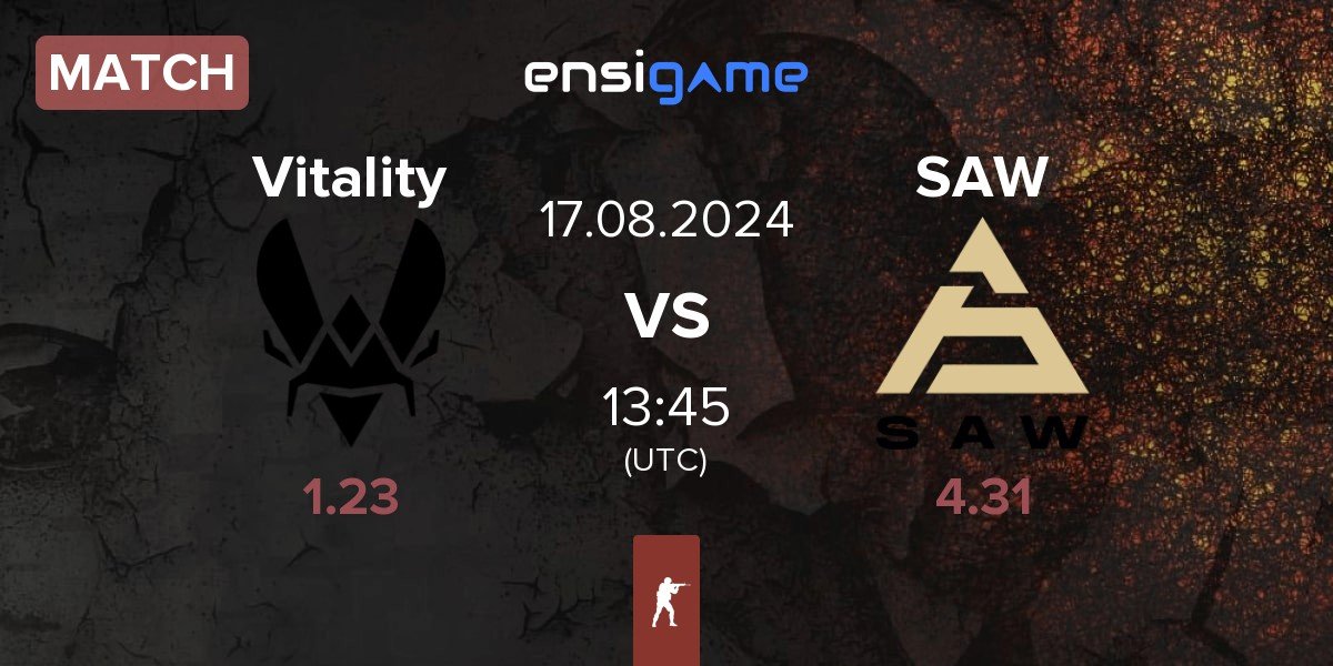 Match Team Vitality Vitality vs SAW | 17.08