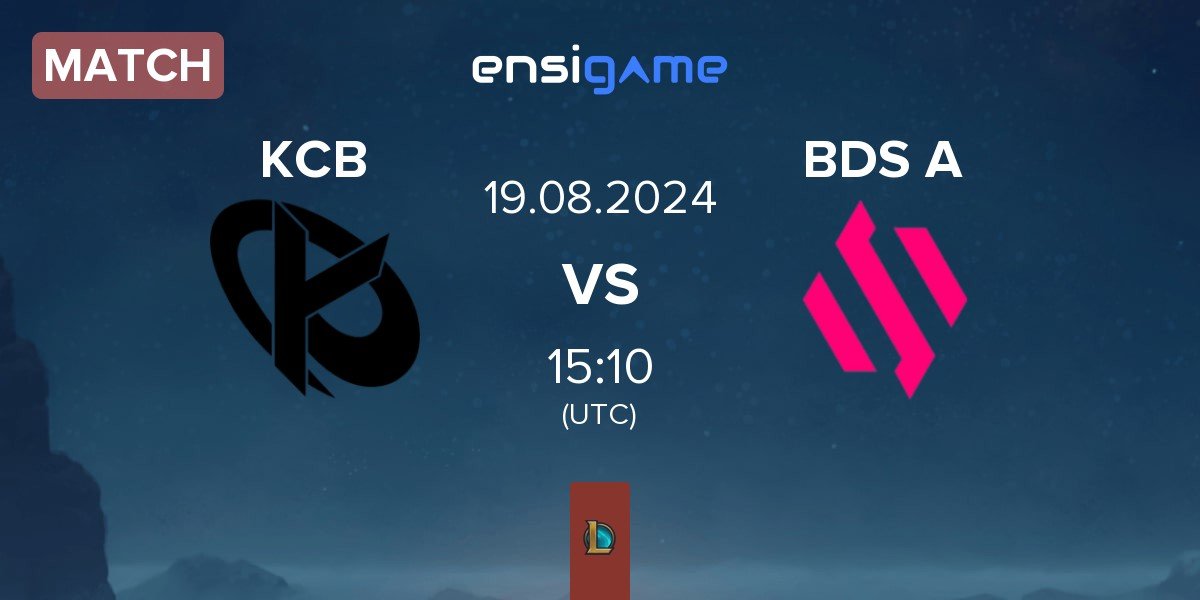 Match Karmine Corp Blue KCB vs Team BDS Academy BDS A | 19.08