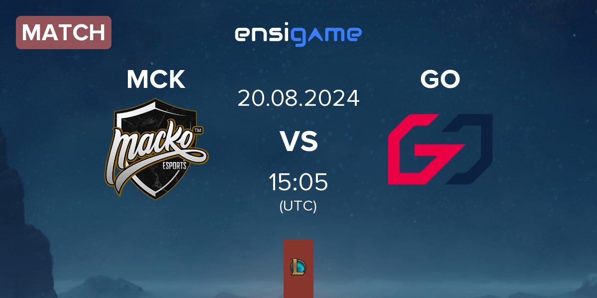 Match Macko Esports MCK vs Team GO GO | 20.08