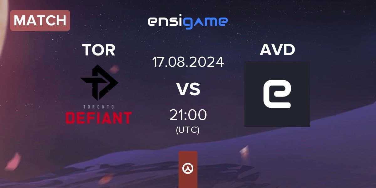 Match Toronto Defiant TOR vs Avidity AVD | 17.08