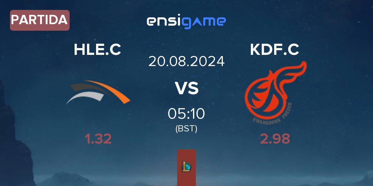 Partida Hanwha Life Esports Challengers HLE.C vs Kwangdong Freecs Challengers KDF.C | 20.08