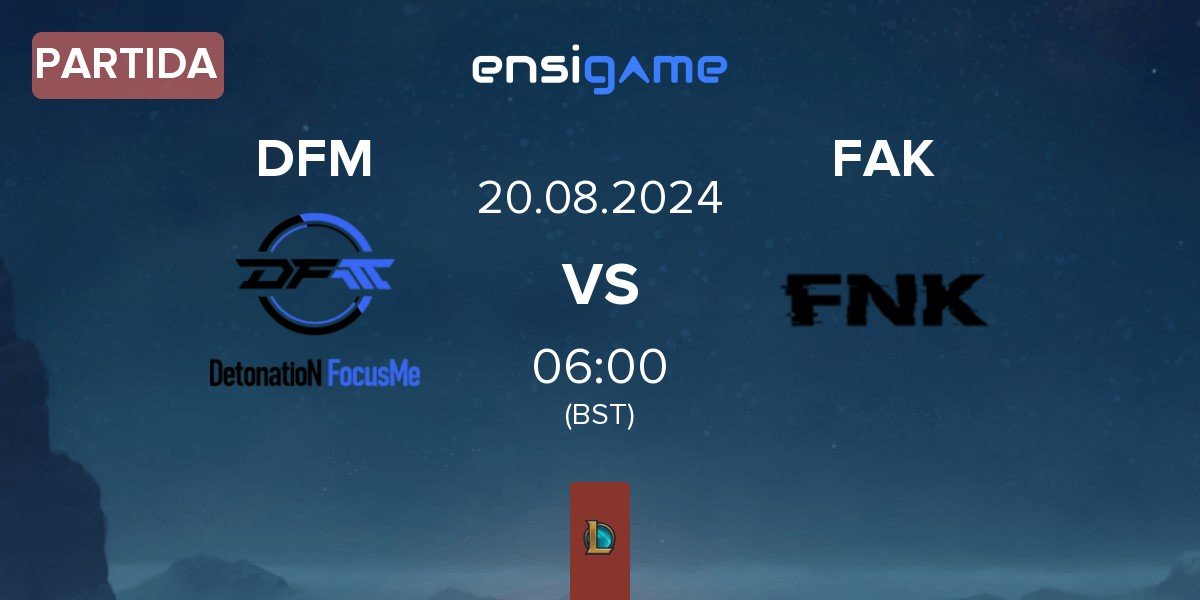 Partida DetonatioN FocusMe DFM vs Frank Esports FAK | 20.08