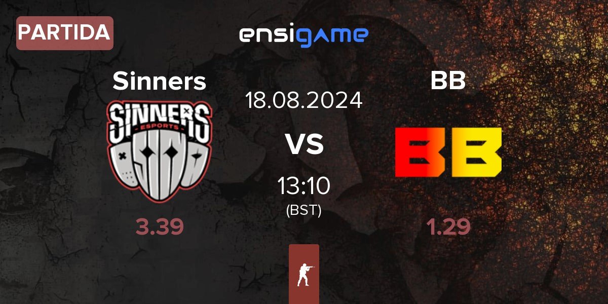 Partida Sinners Esports Sinners vs BetBoom BB | 18.08