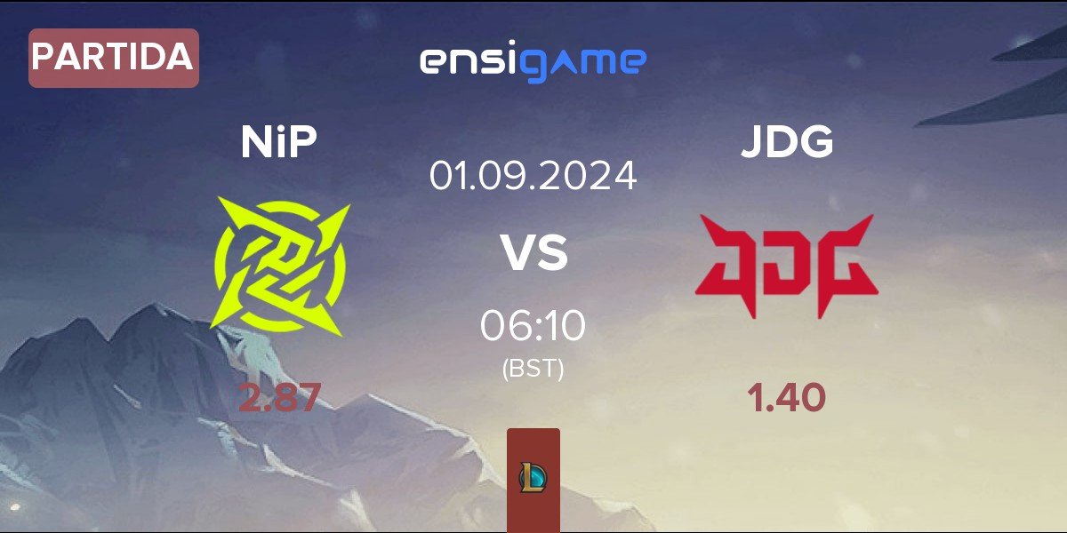 Partida Ninjas In Pyjamas NiP vs JD Gaming JDG | 01.09