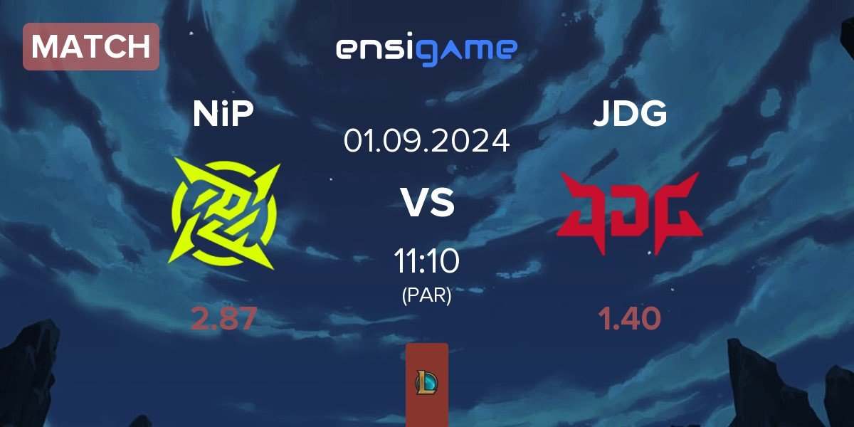 Match Ninjas In Pyjamas NiP vs JD Gaming JDG | 01.09