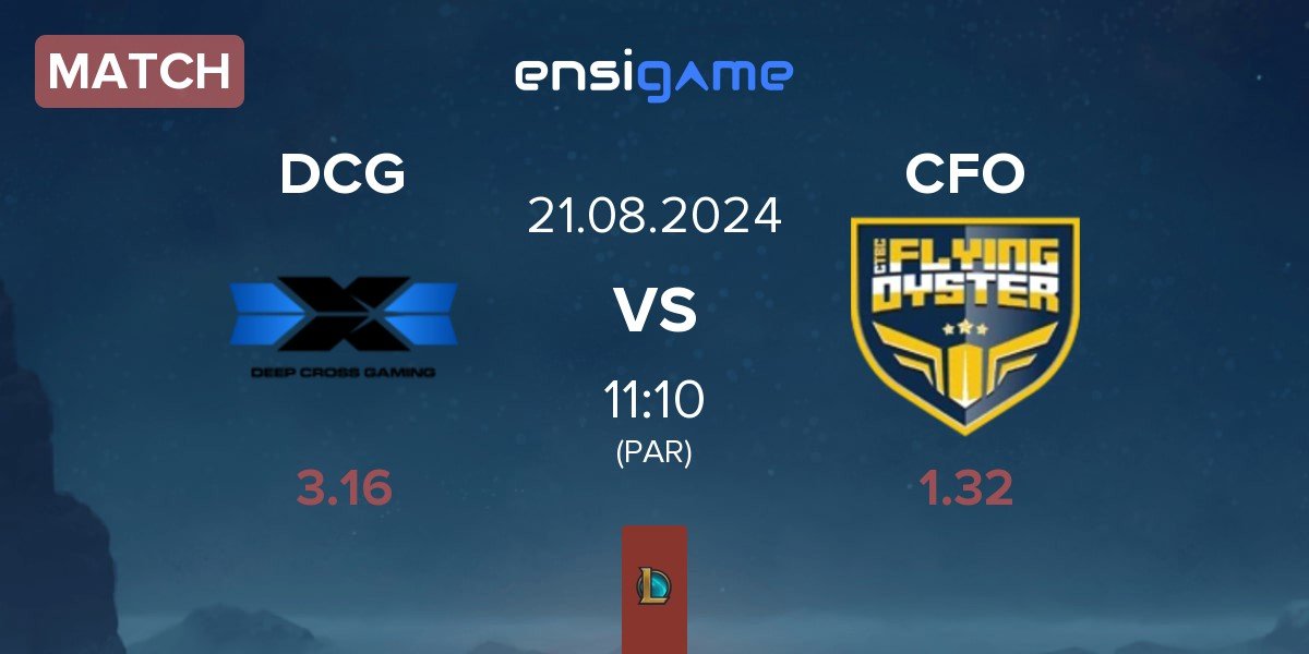 Match Deep Cross Gaming DCG vs CTBC Flying Oyster CFO | 21.08