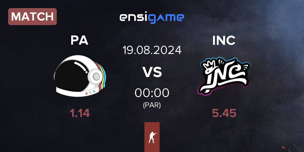 Match Party Astronauts PA vs InControl INC | 19.08