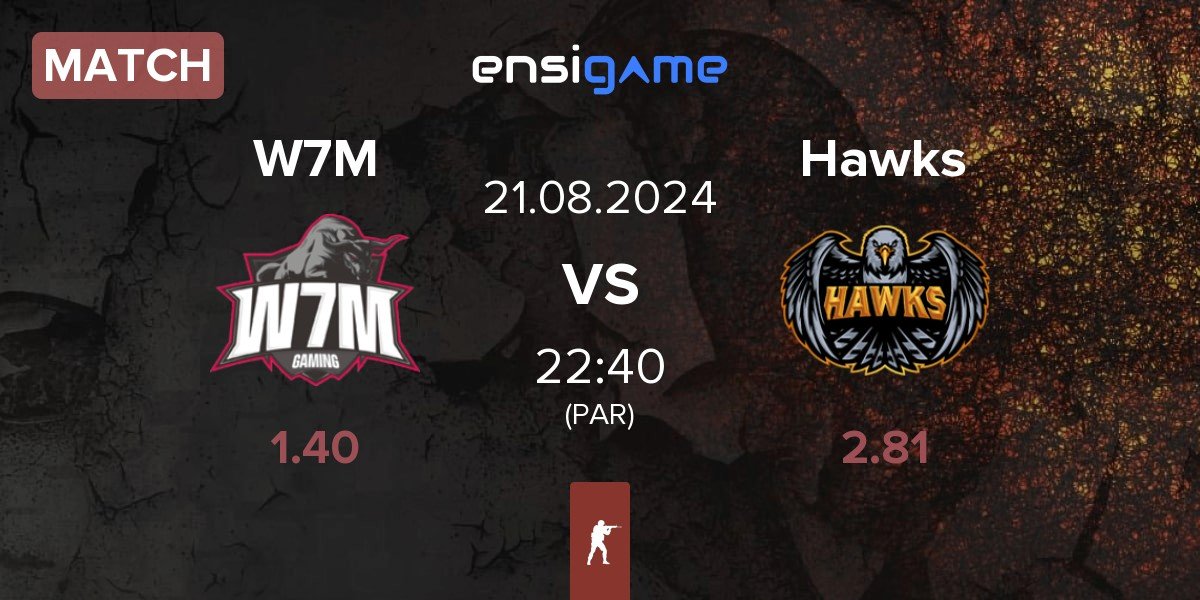 Match W7M Esports W7M vs Hawks | 21.08