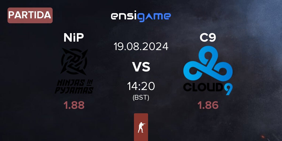 Partida Ninjas in Pyjamas NiP vs Cloud9 C9 | 19.08