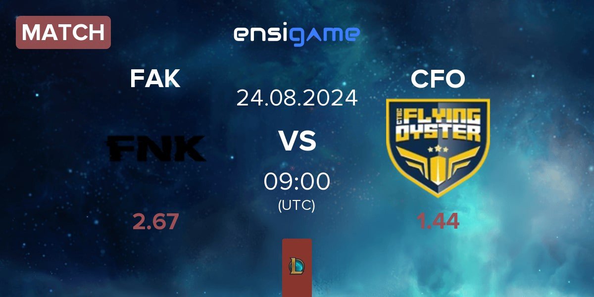 Match Frank Esports FAK vs CTBC Flying Oyster CFO | 24.08