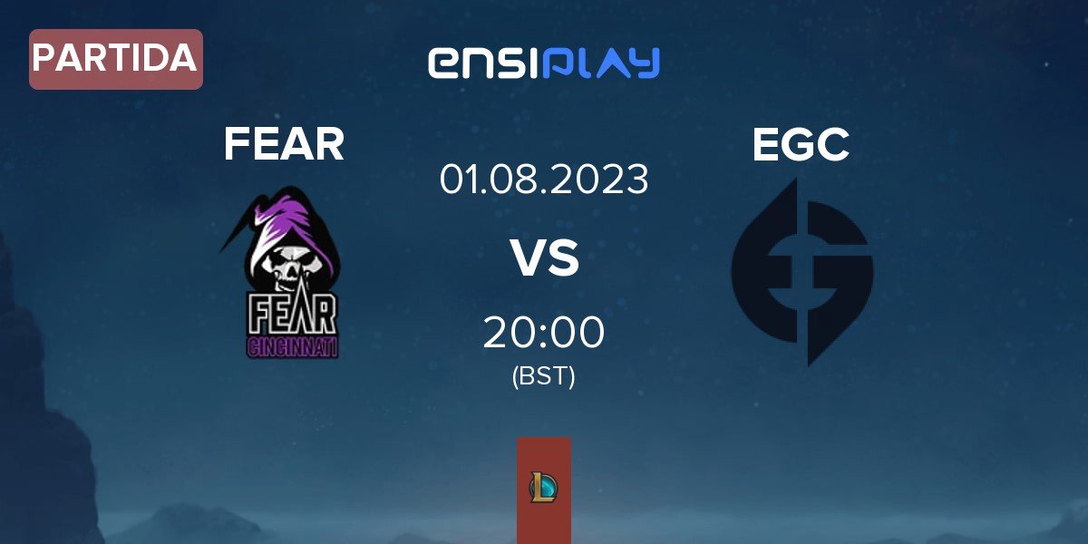 Partida Cincinnati Fear FEAR vs Evil Geniuses Challengers EGC | 01.08