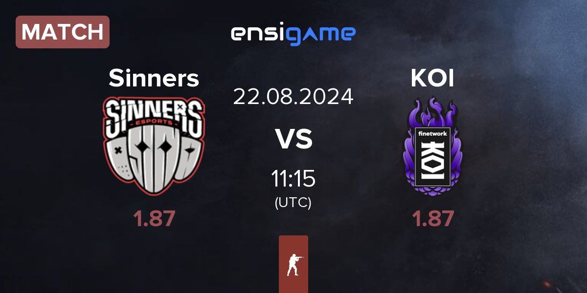 Match Sinners Esports Sinners vs KOI | 22.08