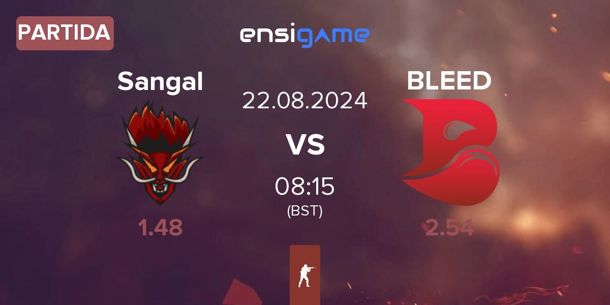 Partida Sangal Esports Sangal vs BLEED Esports BLEED | 22.08