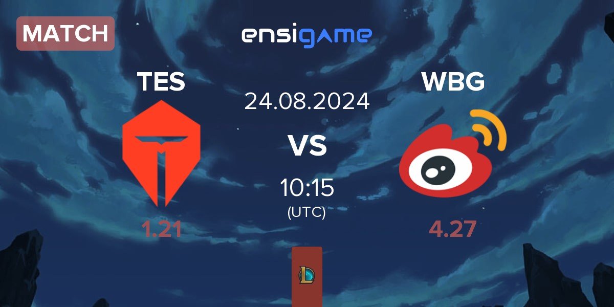 Match TOP Esports TES vs Weibo Gaming WBG | 24.08