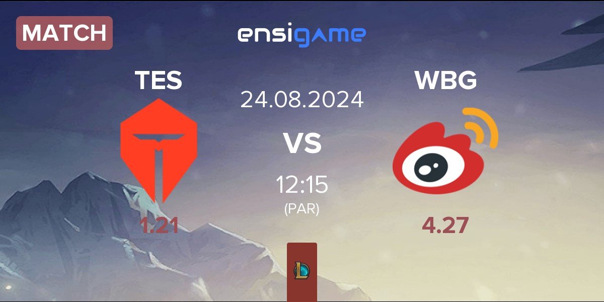 Match TOP Esports TES vs Weibo Gaming WBG | 24.08