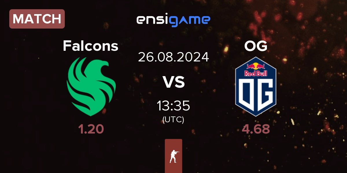 Match Team Falcons Falcons vs OG Gaming OG | 26.08