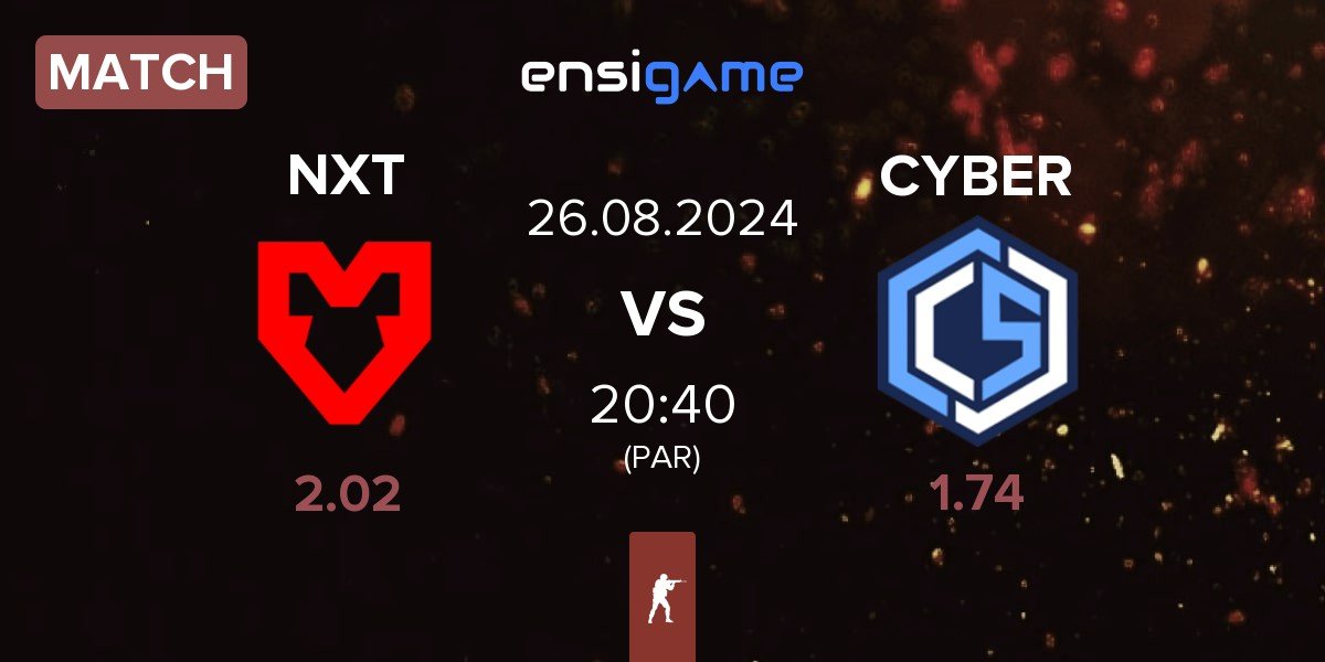 Match MOUZ NXT NXT vs CYBERSHOKE Esports CS | 26.08