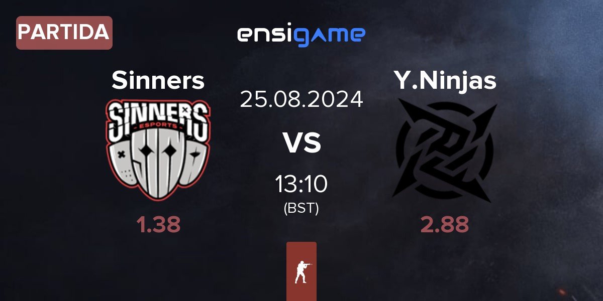 Partida Sinners Esports Sinners vs Young Ninjas YN | 25.08