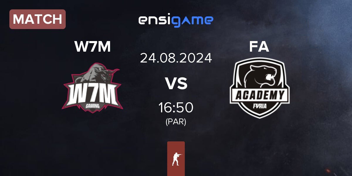 Match W7M Esports W7M vs FURIA Academy FA | 24.08